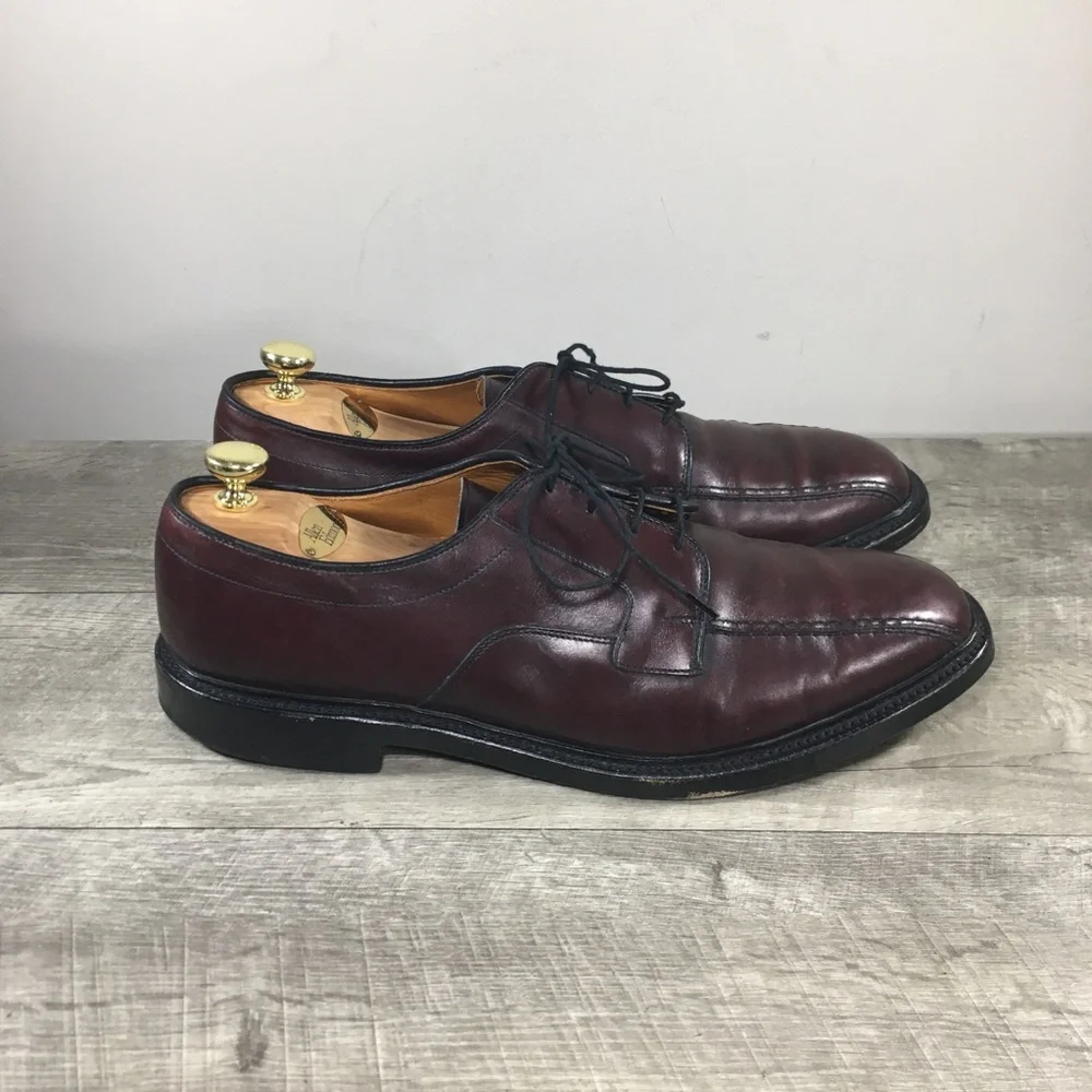 Allen Edmonds Hillcrest Men’s Leather Blucher Bicycle Toe Oxfords Derby Shoes 12